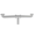 Product Image of 1-1/2" x 16" Centers, Slip Joint Center Outlet Waste, w/ Baffle Twin Elbow