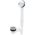 Product Image of 1-1/2" Trip Lever Tubular Bath Waste Kit Chrome Plated w/ 2 Hole Face Plate (PVC)
