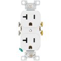 Product Image of Residential Grade Decorator Tamper-Resistant Flush Duplex Receptacle, 20A, 2P, 3W, NEMA  5-20R, Side Wire - White (125V)