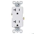 Product Image of Tamper-Resistant Decorator Spec Grade, Side Wired Receptacle, 20A -  White (125V)