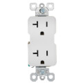 Product Image of Tamper-Resistant Decorator Spec Grade, Back & Side Wired Receptacle, 20A - White (125V)