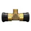 Product Image of 1/2" TracPipe x 1/2" TracPipe x 3/4" Male NPT Brass TracPipe System Reducing Tee, FGP-AF-T500-750