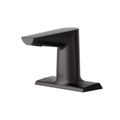 Product Image of 4" Deck Mount WaveCrest Electronic Sensor Faucet w/ 0.5 GPM Vandal Resistant Hidden Spray Device (Matte Black)