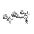 Product Image of Weymouth Chrome 2 Handle High Arc Wall Mount Bathroom Faucet w/ M-pact Wall Mount Valve And Drain, TS42112-9700-L