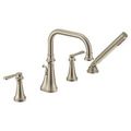 Product Image of Colinet Brushed Nickel 2 Handle Roman Tub Faucet, TS44504BN