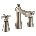 Product Image of Flara 2 Handle High Arc Bathroom Faucet, Cross Handles (Brushed Nickel), TS6985BN