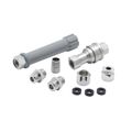 Product Image of Quick Disconnect Retro-Fit Adapter Kit for Existing Pre-Rinse Spray Assemblies (Gray/Polished Chrome), B-0133-QD-1