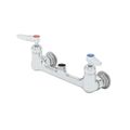 Product Image of 8" Wall Mount Pantry Mixing Faucet, CV-Cerama Cartridges, Lever Handles, Less Nozzle (Polished Chrome), B-0230-CR-LN