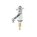 Product Image of Sill Faucet, Self-Closing, 1/2" NPSP Male Inlet Shank, 4" Integral Spout w/ 2.2 gpm Aerator (Polished Chrome), B-0711