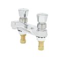 Product Image of Metering Bathroom Faucet, Deck Mount, 4" Centers, VR 2.2 GPM Aerator, Push Button Handles (Polished Chrome), B-0831-VR