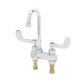 Product Image of Medical Faucet, 4" Centerset, Swivel/Rigid Gooseneck, 2.2 gpm Aerator, 4" Handles, Ceramas (Polished Chrome), B-0892-CR