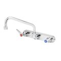 Product Image of 2.2 GPM 2 Handle 8" Centerset Wall Mount Double Lever Handle Workboard Faucet (Chrome), B-1128