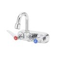 Product Image of Workboard Faucet, Wall Mount, 4" Centers, 131X Swivel Gooseneck, Lever Handles (Chrome), B-1146-01