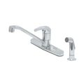 Product Image of Single Lever Faucet w/ 48" Sidespray, 9" Swivel Spout, 1.5 GPM Aerator, Flexible Supplies (Polished Chrome), B-2730-WS