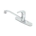 Product Image of Single Lever Faucet, 9" Spout, Swivel Base, Flex Supplies, 10" Deckplate (Polished Chrome), B-2731