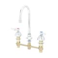 Product Image of Lavatory Faucet, Concealed Body, 8" Centers, Quarter-Turn Eterna Cartridges, Lever Handles, Rigid/Swivel Gooseneck (Polished Chrome), B-2850