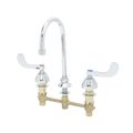 Product Image of Medical Faucet, 8" Centers, 133X Swivel Gooseneck, 4" Wrist Action Handles, Ceramas (Polished Chrome), B-2866-05CR