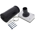 Product Image of PRO-SYSTEM KIT - White Titan Outlet and Black 6ft E-Flex Guard for 5/8", 3/4" or 7/8" Tubing w/ 1/2" Wall Insulation (for Siding)