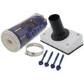Product Image of PRO-SYSTEM KIT - White Titan Outlet and White 6ft E-Flex Guard for 5/8", 3/4" or 7/8" Tubing w/ 1/2" Wall Insulation (for Siding)