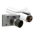 Product Image of PRO-SYSTEM KIT - Gray Titan Outlet and White 6ft E-Flex Guard for 5/8", 3/4" or 7/8" Tubing w/ 3/4" Wall Insulation (for Siding)