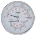 Product Image of 3" TTD Back Mount Dual Scale Tridicator (0-250 PSI and 70°F-320°F)