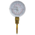 Product Image of 3" TTD Bottom Mount Dual Scale Tridicator (0-75 PSI and 70°F-320°F)