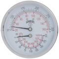 Product Image of 3" TTD Back Mount Dual Scale Tridicator (0-200 PSI and 70°F-320°F)