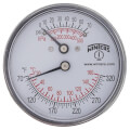 Product Image of 2-1/2" TTD Back Mount Dual Scale Tridicator (0-75 PSI and 70°F-320°F)