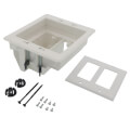 2-Gang Recessed TV Box for Power and Low Voltage