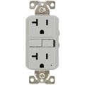 Product Image of Self-Test Tamper & Weather Resistant GFCI Duplex Receptacle, 20A, Slim, 5-20R, Back & Side Wire - 125V (White)