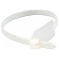 Product Image of 7.1" Long, Natural, Nylon, Identification Flag Marker Cable Ties (Pack of 100), TY546M