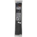 Product Image of 24" Nylon Cable Tie w/ Stainless Steel Lock, 120 lbs. Tensile - Pack of 50 (UV Black)