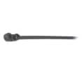 Product Image of 4" Nylon Integrated Hole Mounting Cable Tie w/ #4 Screw for Mounting, 18 lbs. Tensile - Pack of 100 (Black)
