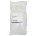 Product Image of 8" Nylon Integrated Hole Mounting Cable Tie w/ #10 Screw for Mounting, 50 lbs. Tensile - Pack of 100 (Natural)