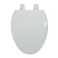 Product Image of White Elongated Wood Toilet Seat