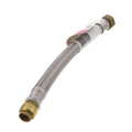 1/2" Sharkbite x 3/4" FIP Flexible Water Heater Connector, Lead Free (12" Length)