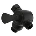 Product Image of 3-Way Shower Arm Diverter for Hand Shower (Matte Black), U4929-BL-PK