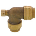 1/2" Sharkbite Elbow with 1/8" NPSM Thread Drain/Vent (Lead Free)