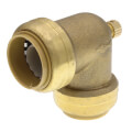 1" Sharkbite Elbow with 1/8" NPSM Thread Drain/Vent (Lead Free)