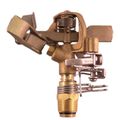 Product Image of 1/2" MPT Adjustable Impulse Sprinkler w/ Precision Arm, Carded (Brass)