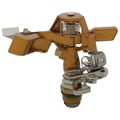 Product Image of 1/2" MPT Adjustable Impulse Sprinkler w/ Precision Arm, Carded (Brass)