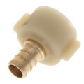 Product Image of 1/2" PEX Crimp x 7/8" Sharkbite Straight Swivel Toilet Connector (LF)