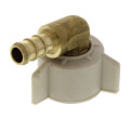 Product Image of 3/8 in. PEX x 1/2 in. NPSM" NPSM Brass Swivel Elbow (Lead Free)