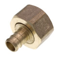 Product Image of 1/2" PEX Crimp x 3/4" NPSM Brass Swivel Adapter (Lead Free)