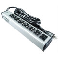 Product Image of 8 Outlet Grey Power Strip, Snap-On Mount, 13" Length (15 ft. Cord)