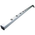 Product Image of 12 Outlet Grey Industrial Power Strip, Snap-On Mount, 72" Length (6 ft. Cord)