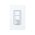 Product Image of Maestro Dual Circuit Sensor Switch, BAA Compliant, 6A Light/4.4A Fan, 120-277V, Dual 1 Pole, Ground/Neutral Req'd