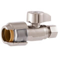 Product Image of 1/2" SB Max X 3/8” Compression Brushed Nickel Straight Stop