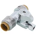 Product Image of 1/2" Sharkbite Max x 1/2" Sharkbite Max x 1/4" Compression Tee Stop (Lead Free)