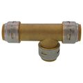Product Image of 3/4" x 3/4" x 3/4" SharkBite Max Slip Tee (Lead Free), UR3370A